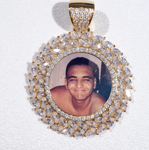 Large 3D Wheat Ear Custom Picture Pendant