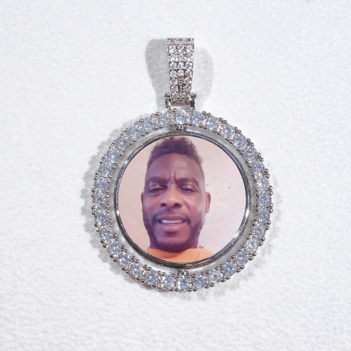 3D Spinning 2-Faced Custom Picture Pendant