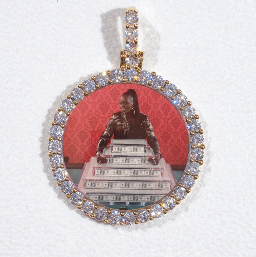 3D CIRCLE CUSTOM PICTURE PENDANT SMALL SIZE