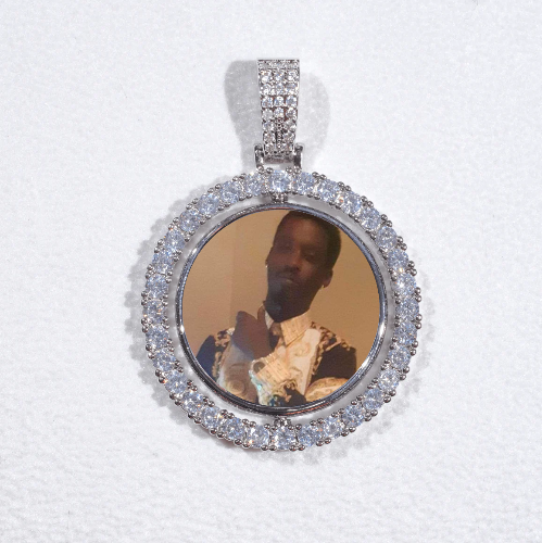 3D Spinning 2-Faced Custom Picture Pendant