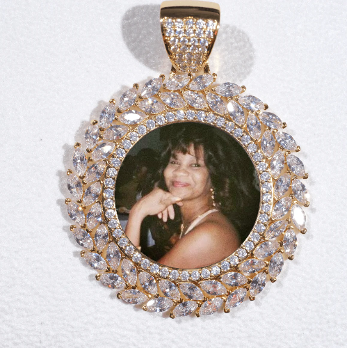 Large 3D Wheat Ear Custom Picture Pendant