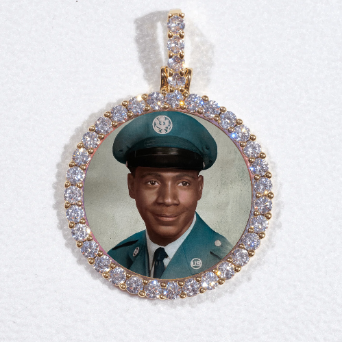 3D CIRCLE CUSTOM PICTURE PENDANT SMALL SIZE
