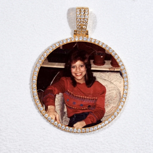 MEDIUM 3D CIRCLE CUSTOM PICTURE PENDANT