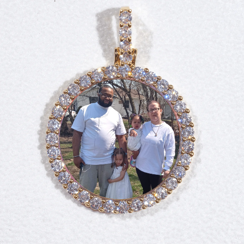 3D CIRCLE CUSTOM PICTURE PENDANT SMALL SIZE