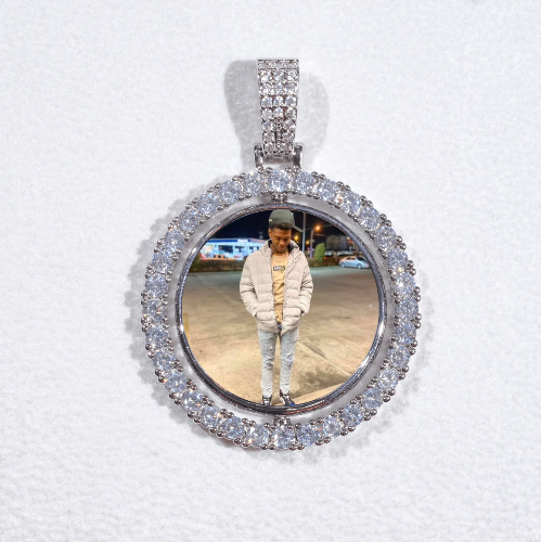 3D Spinning 2-Faced Custom Picture Pendant