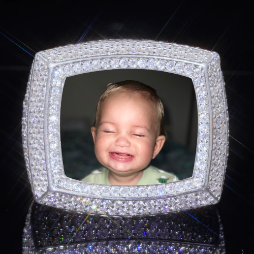 3D CUSTOM PICTURE ICED RING
