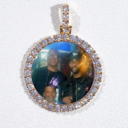 3D CIRCLE CUSTOM PICTURE PENDANT SMALL SIZE