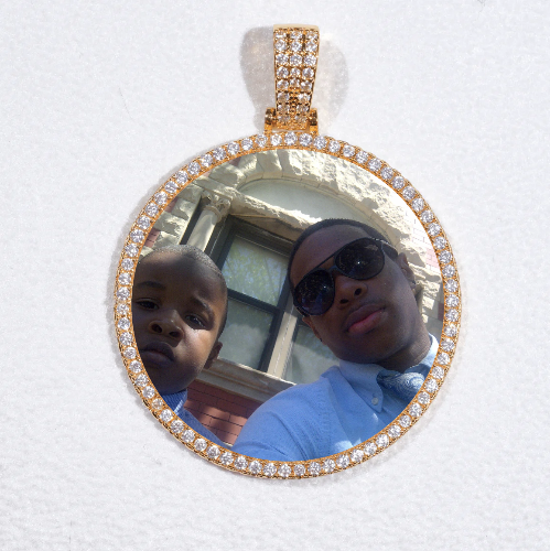 MEDIUM 3D CIRCLE CUSTOM PICTURE PENDANT