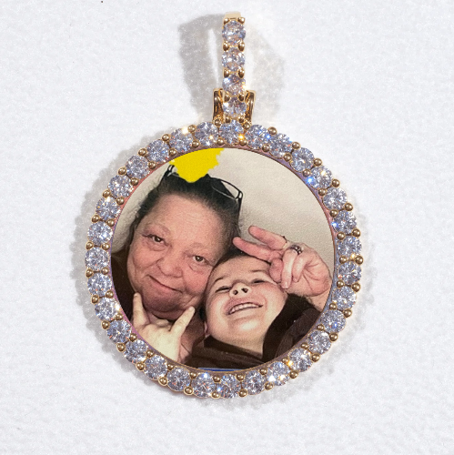 3D CIRCLE CUSTOM PICTURE PENDANT SMALL SIZE