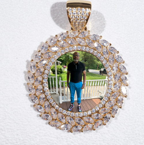 Large 3D Wheat Ear Custom Picture Pendant