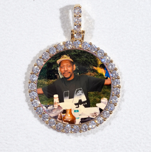 3D CIRCLE CUSTOM PICTURE PENDANT SMALL SIZE
