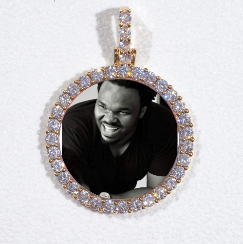 3D CIRCLE CUSTOM PICTURE PENDANT SMALL SIZE