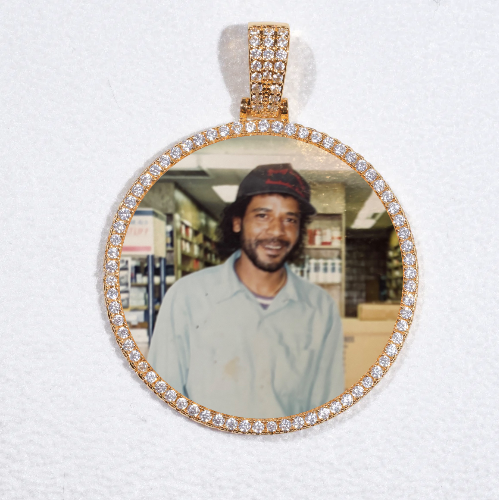 MEDIUM 3D CIRCLE CUSTOM PICTURE PENDANT