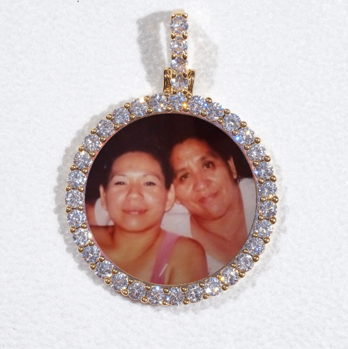 3D CIRCLE CUSTOM PICTURE PENDANT SMALL SIZE