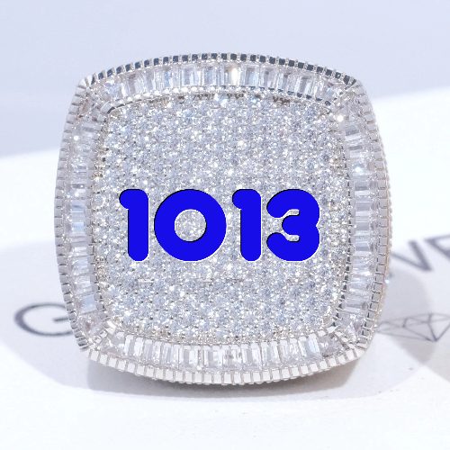 CUSTOM LETTER 3D ICED RING
