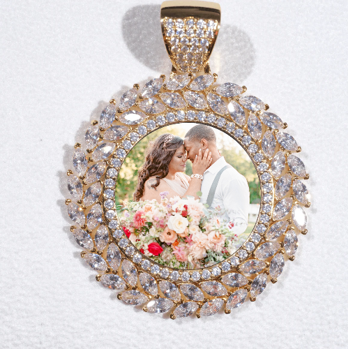 Large 3D Wheat Ear Custom Picture Pendant
