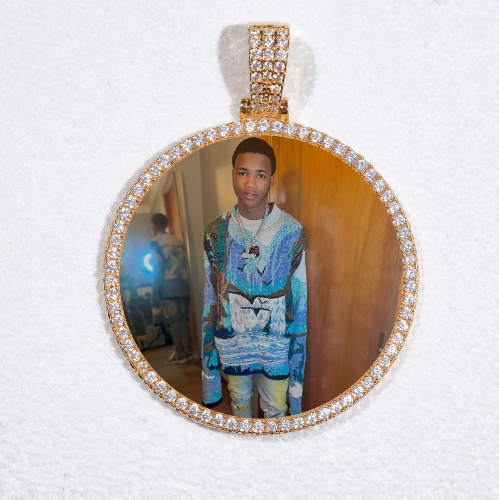 MEDIUM 3D CIRCLE CUSTOM PICTURE PENDANT