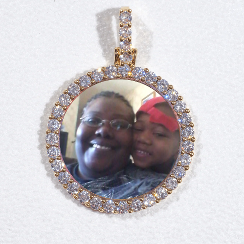3D CIRCLE CUSTOM PICTURE PENDANT SMALL SIZE