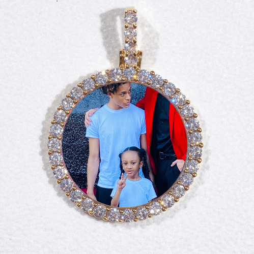 3D CIRCLE CUSTOM PICTURE PENDANT SMALL SIZE