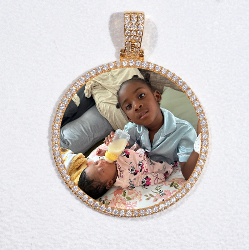 MEDIUM 3D CIRCLE CUSTOM PICTURE PENDANT