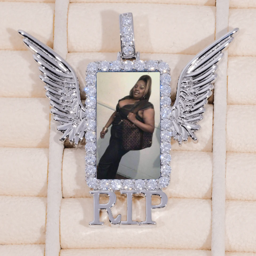 RIP WING 3D CUSTOM PICTURE PENDANT