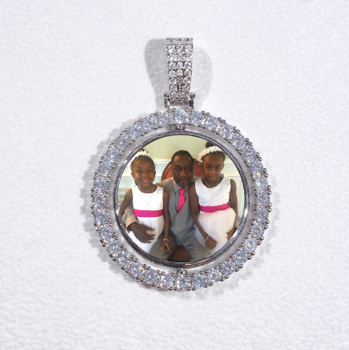 3D Spinning 2-Faced Custom Picture Pendant