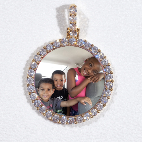 3D CIRCLE CUSTOM PICTURE PENDANT SMALL SIZE
