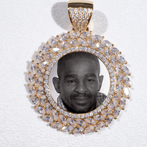 Large 3D Wheat Ear Custom Picture Pendant