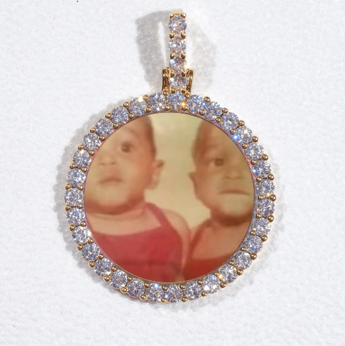 3D CIRCLE CUSTOM PICTURE PENDANT SMALL SIZE