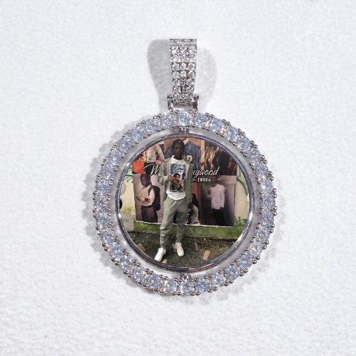3D Spinning 2-Faced Custom Picture Pendant