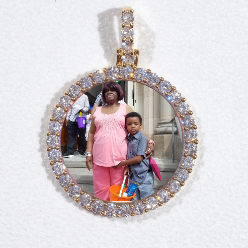 3D CIRCLE CUSTOM PICTURE PENDANT SMALL SIZE