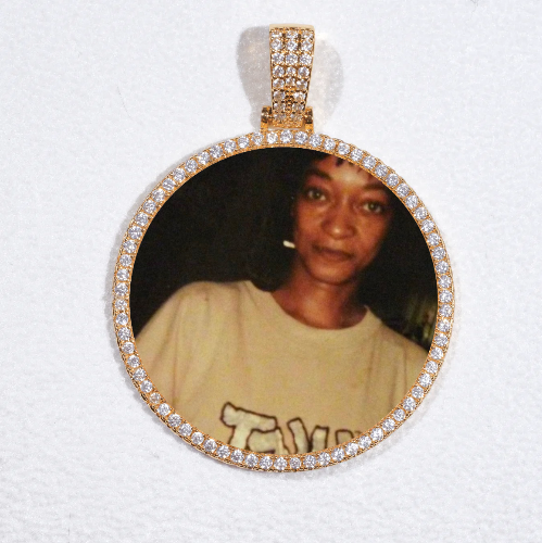 MEDIUM 3D CIRCLE CUSTOM PICTURE PENDANT