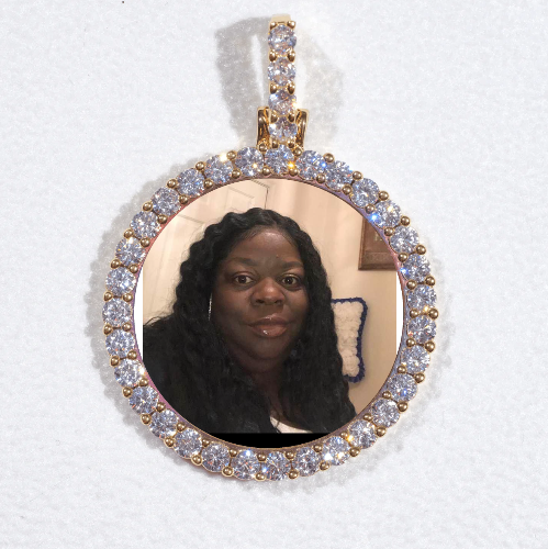 3D CIRCLE CUSTOM PICTURE PENDANT SMALL SIZE