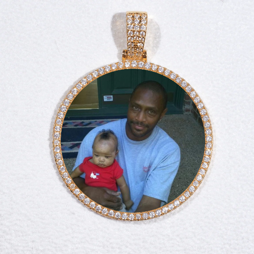 MEDIUM 3D CIRCLE CUSTOM PICTURE PENDANT