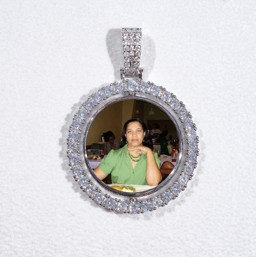 3D Spinning 2-Faced Custom Picture Pendant
