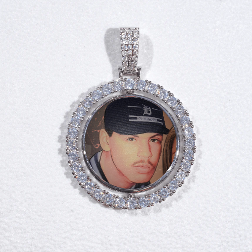 3D Spinning 2-Faced Custom Picture Pendant