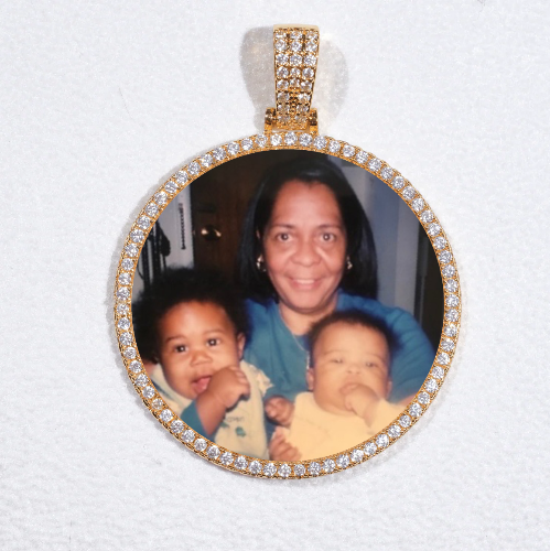 MEDIUM 3D CIRCLE CUSTOM PICTURE PENDANT