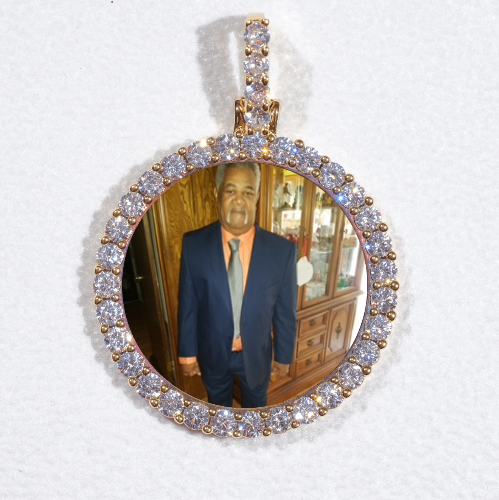 3D CIRCLE CUSTOM PICTURE PENDANT SMALL SIZE
