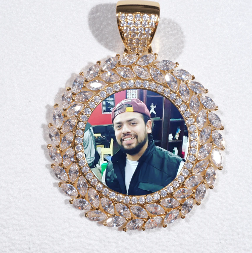 Large 3D Wheat Ear Custom Picture Pendant