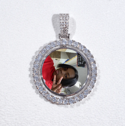3D Spinning 2-Faced Custom Picture Pendant