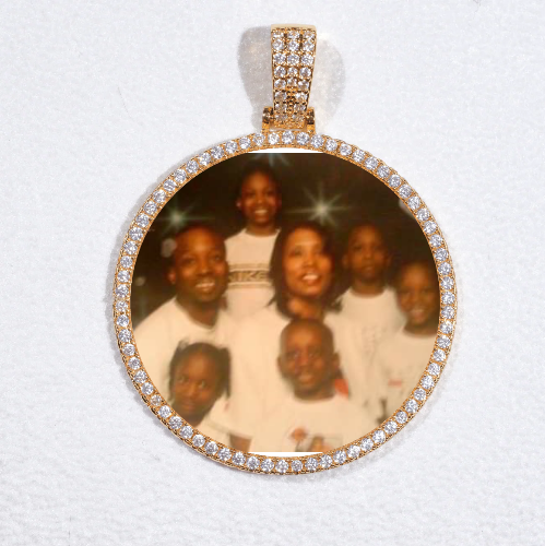 MEDIUM 3D CIRCLE CUSTOM PICTURE PENDANT