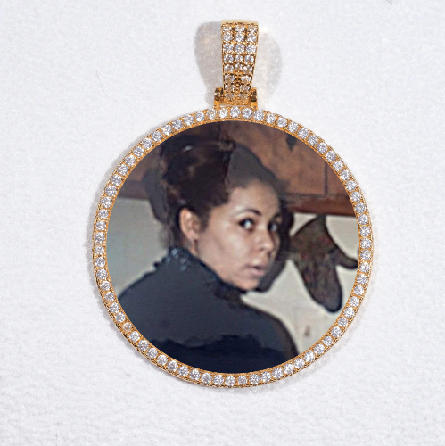 MEDIUM 3D CIRCLE CUSTOM PICTURE PENDANT