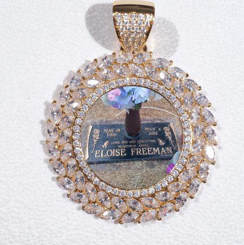 Large 3D Wheat Ear Custom Picture Pendant