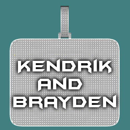 CUSTOM LETTER NECKLACE 3D BIG SQUARE