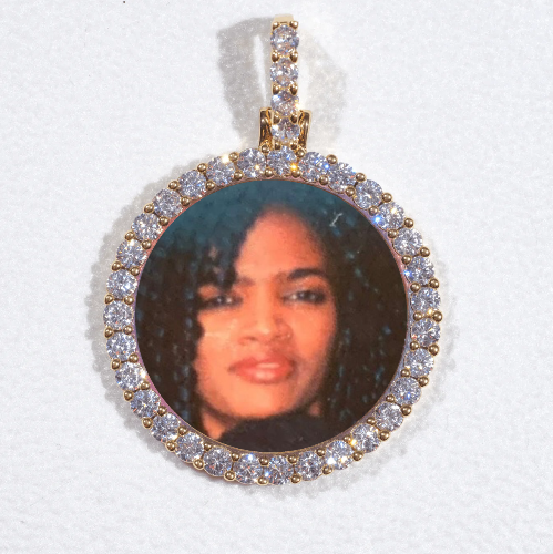 3D CIRCLE CUSTOM PICTURE PENDANT SMALL SIZE
