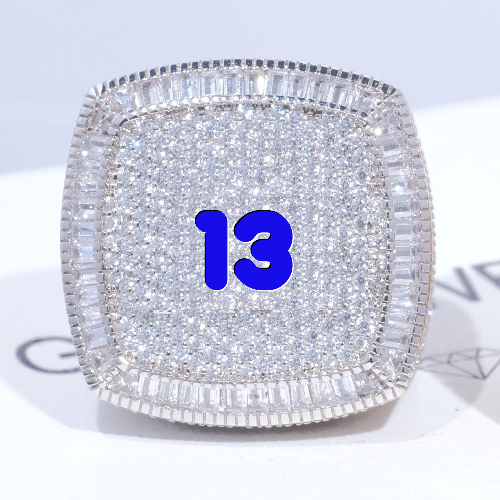 CUSTOM LETTER 3D ICED RING