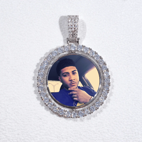 3D Spinning 2-Faced Custom Picture Pendant