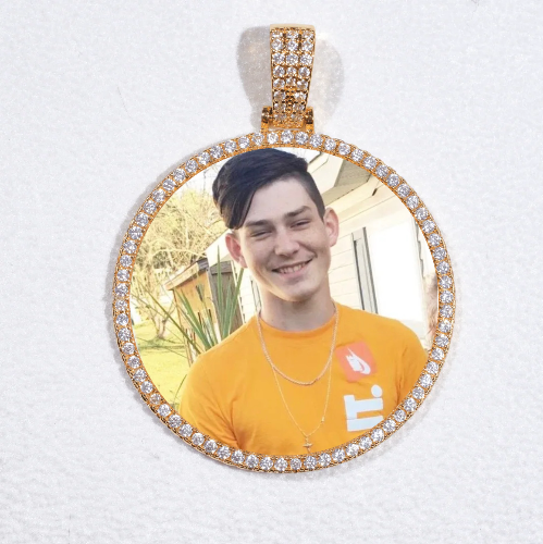 MEDIUM 3D CIRCLE CUSTOM PICTURE PENDANT