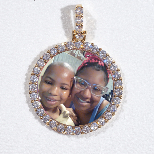 3D CIRCLE CUSTOM PICTURE PENDANT SMALL SIZE