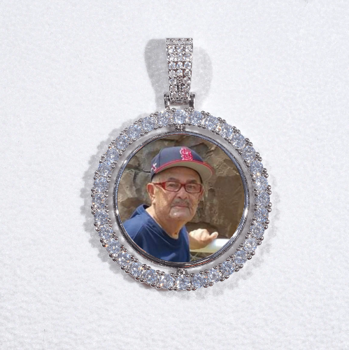 3D Spinning 2-Faced Custom Picture Pendant